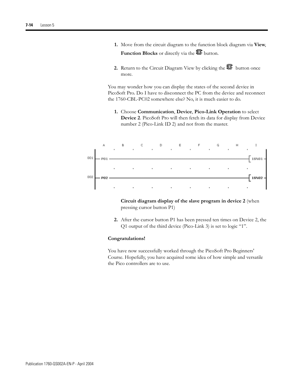 Rockwell Automation 1760 Pico GFX-70 Controllers Quick Start User Manual | Page 56 / 58