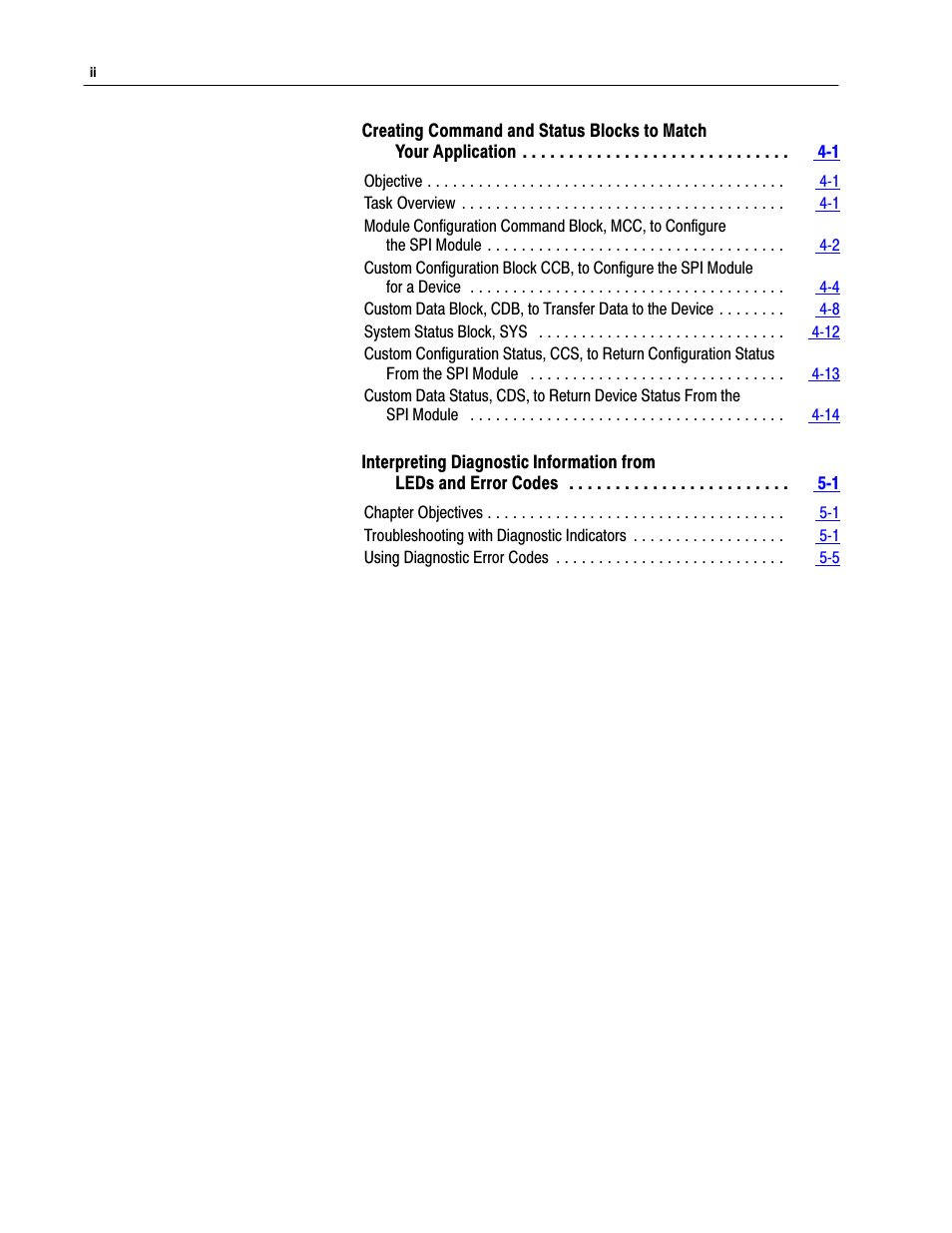 Rockwell Automation 1771-SPI,D17716.5.122 SPI PROTOCOL INTERFACE User Manual | Page 4 / 62