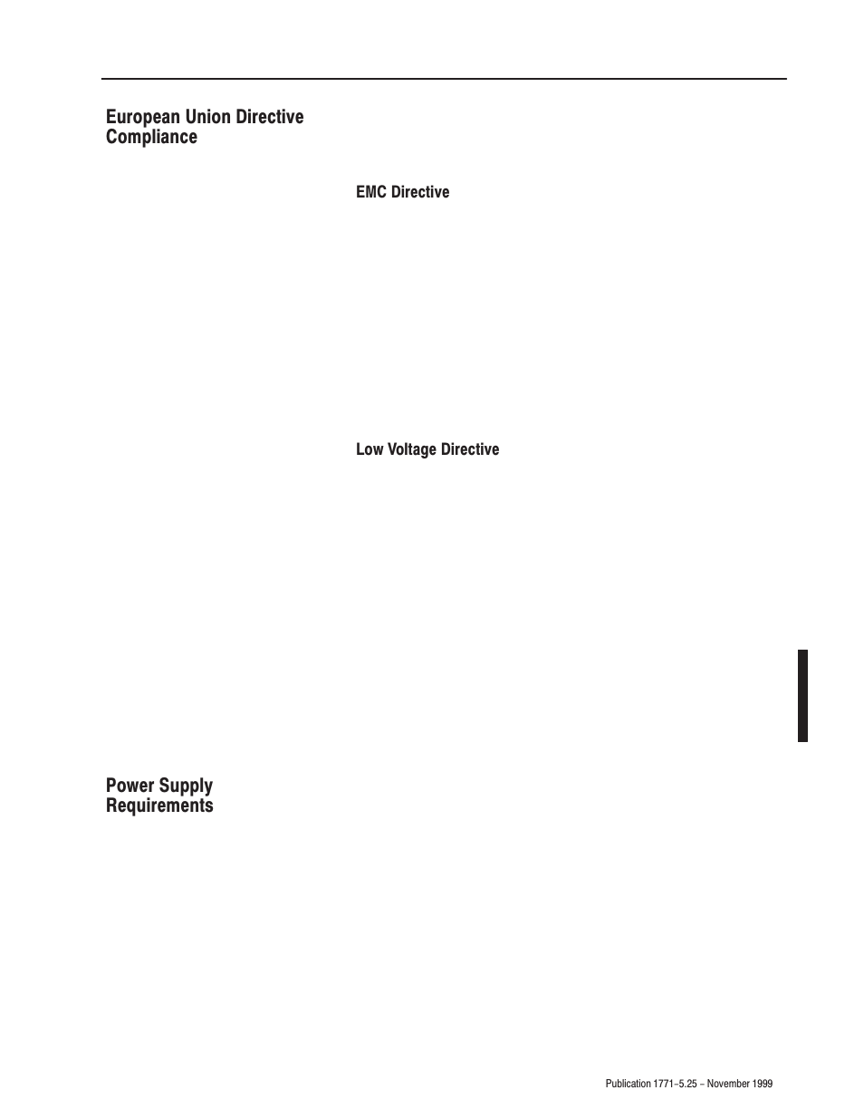 European union directive compliance, Emc directive, Low voltage directive | Power supply requirements | Rockwell Automation 1771-IQ16 DC (24V) Isolated Input Module Installation Instructions User Manual | Page 3 / 12