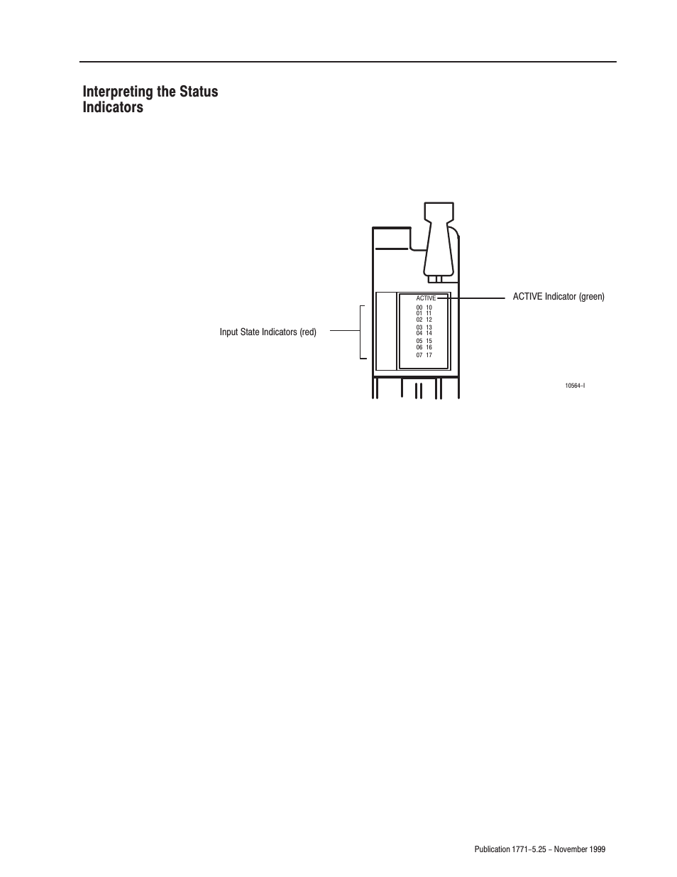 Interpreting the status indicators | Rockwell Automation 1771-IQ16 DC (24V) Isolated Input Module Installation Instructions User Manual | Page 9 / 12