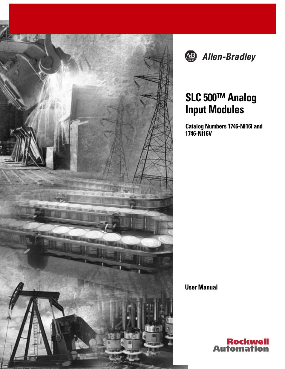 Rockwell Automation 1746-NI16V SLC 500 Analog Input Modules User Manual User Manual | 120 pages