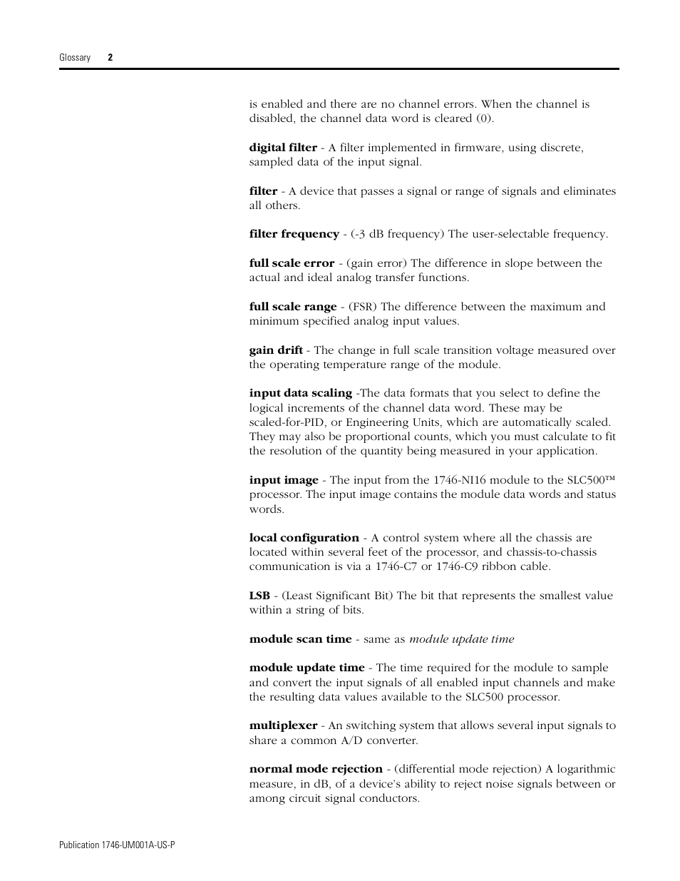 Rockwell Automation 1746-NI16V SLC 500 Analog Input Modules User Manual User Manual | Page 112 / 120