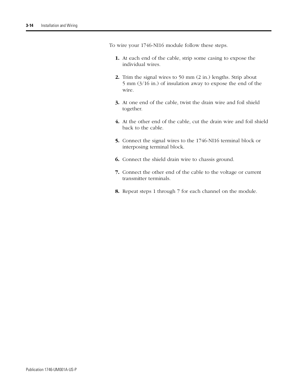 Rockwell Automation 1746-NI16V SLC 500 Analog Input Modules User Manual User Manual | Page 36 / 120