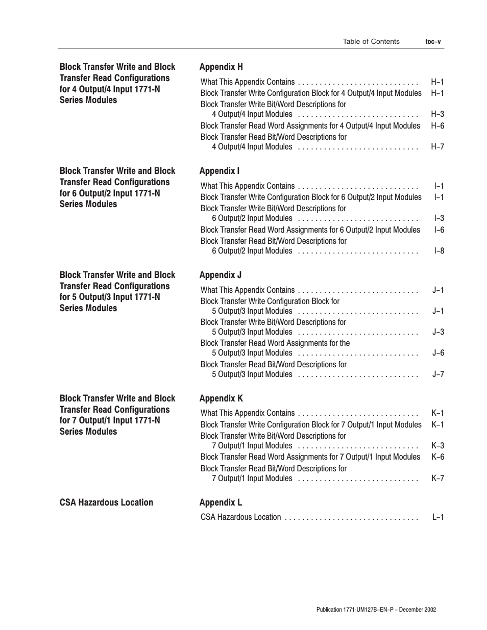 Rockwell Automation 1771-N SERIES High Resolution Analog Module User Manual User Manual | Page 13 / 188