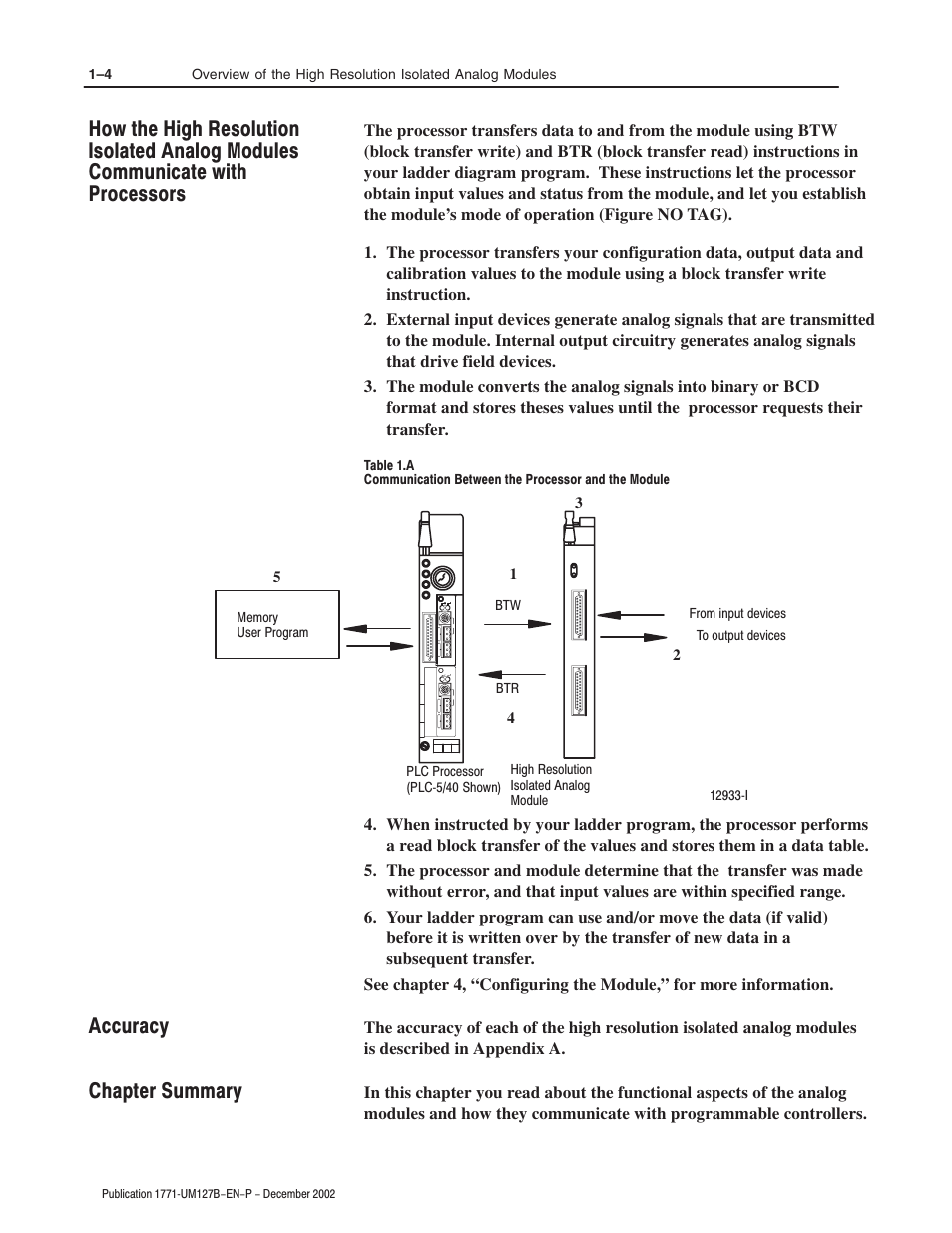 Rockwell Automation 1771-N SERIES High Resolution Analog Module User Manual User Manual | Page 18 / 188