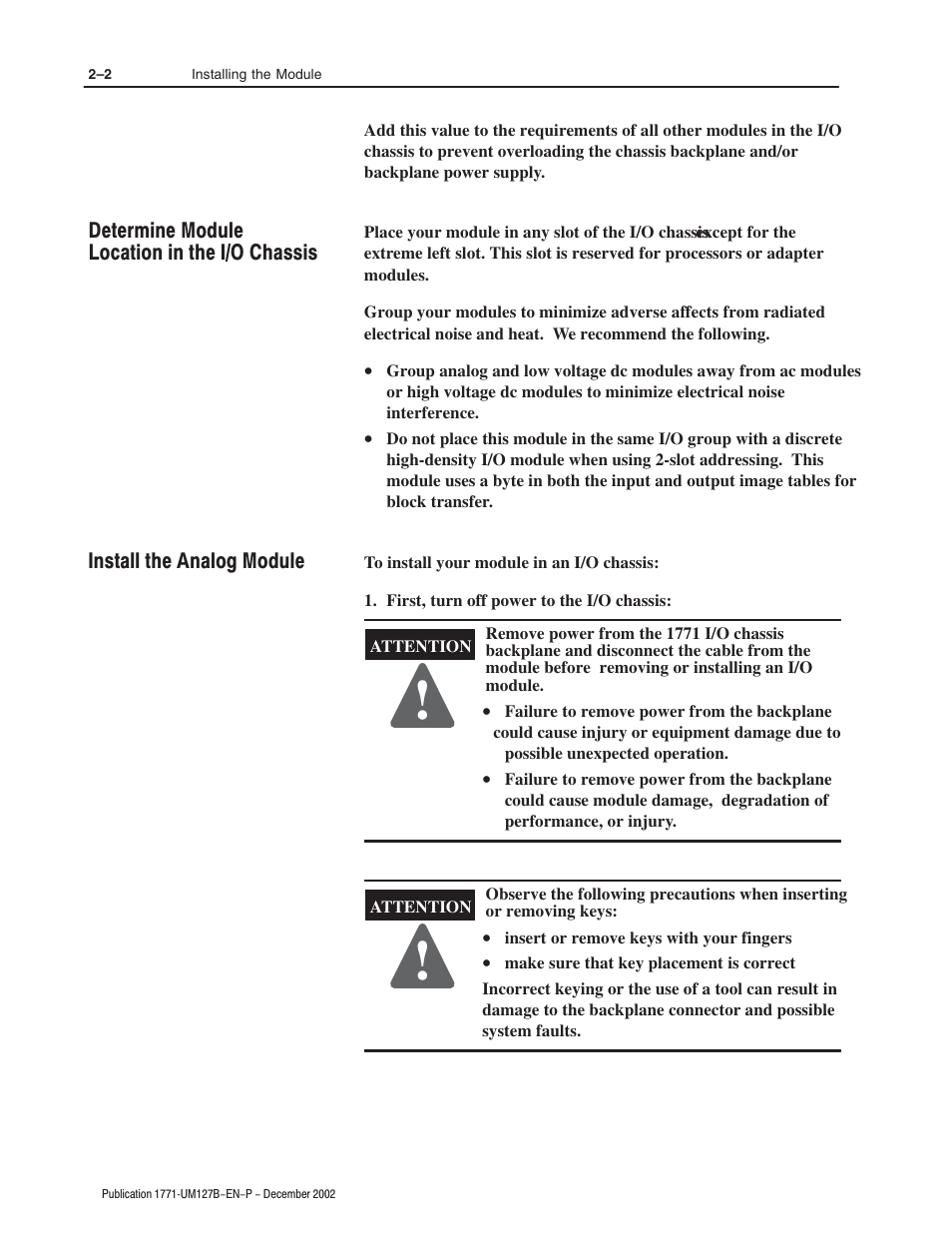 Rockwell Automation 1771-N SERIES High Resolution Analog Module User Manual User Manual | Page 20 / 188