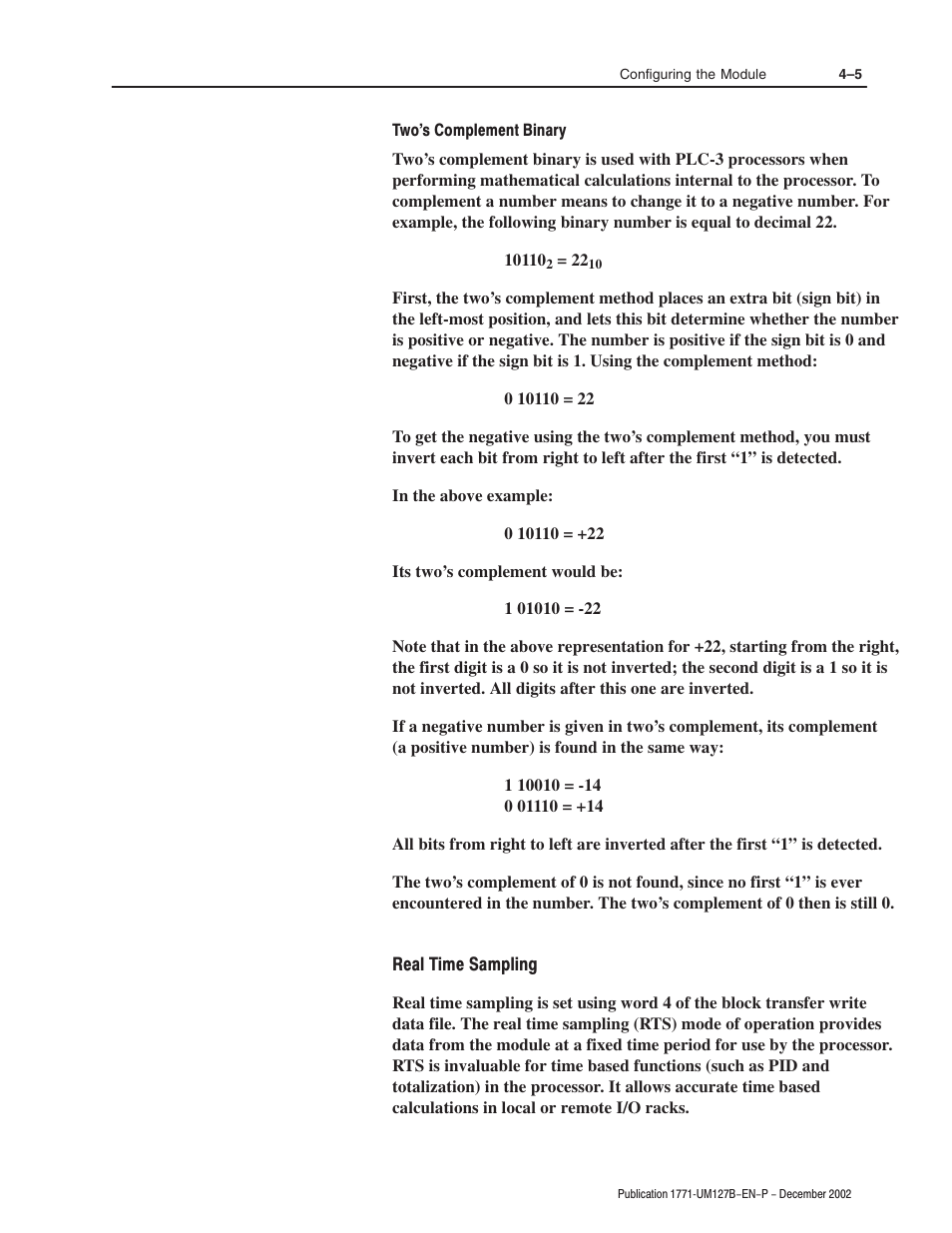 Rockwell Automation 1771-N SERIES High Resolution Analog Module User Manual User Manual | Page 45 / 188