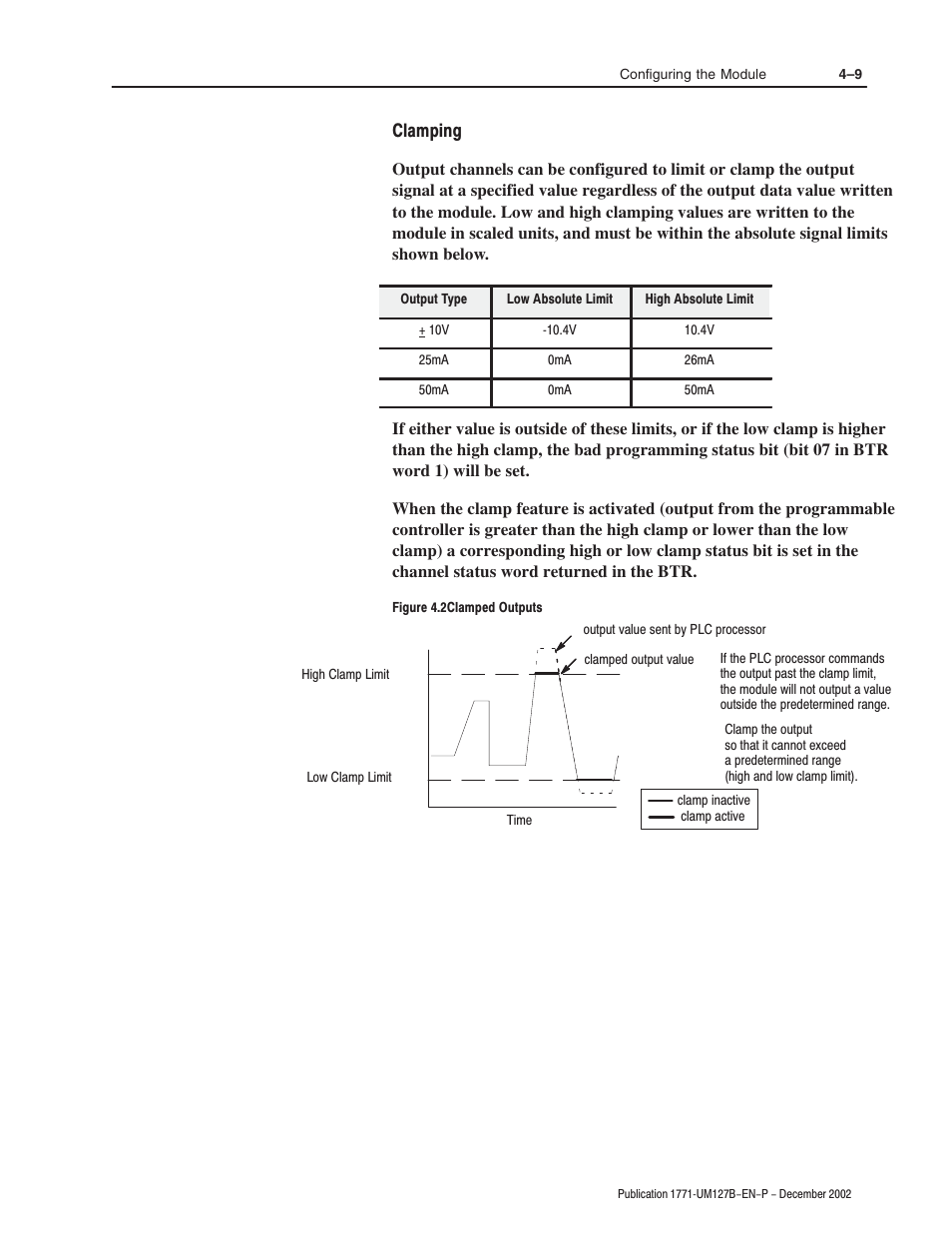 Clamping | Rockwell Automation 1771-N SERIES High Resolution Analog Module User Manual User Manual | Page 49 / 188