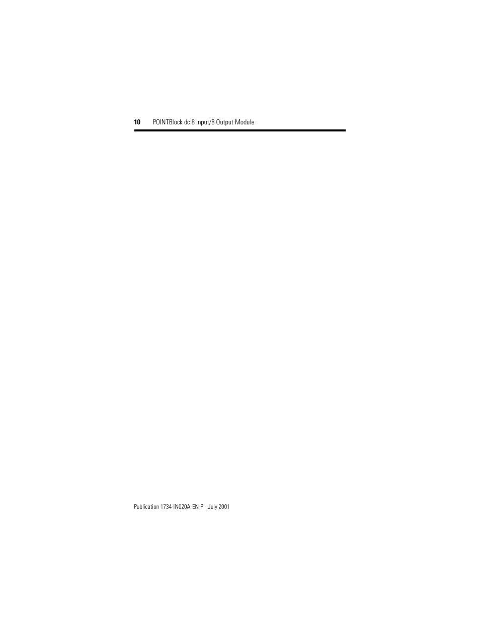 Rockwell Automation 1734D-IB8XOB8 POINT I/O Installation Instructions User Manual | Page 10 / 12