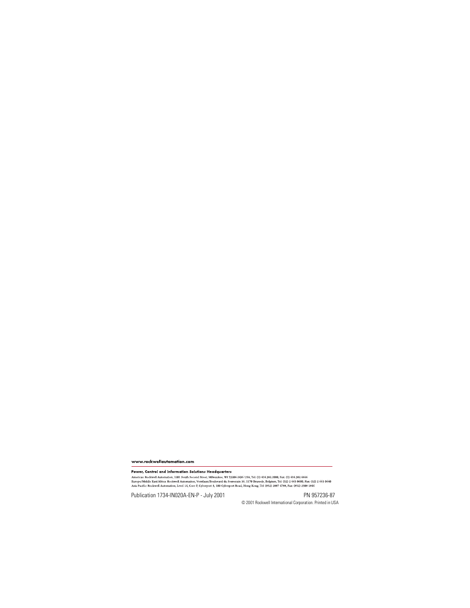 Rockwell Automation 1734D-IB8XOB8 POINT I/O Installation Instructions User Manual | Page 12 / 12