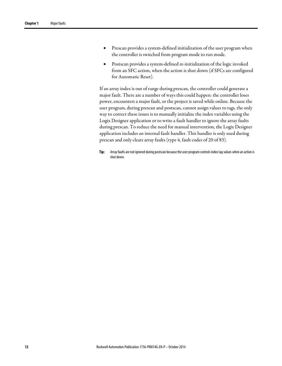 Rockwell Automation Logix5000 Controllers Major, Minor, and I/O Faults Programming Manual User Manual | Page 12 / 53