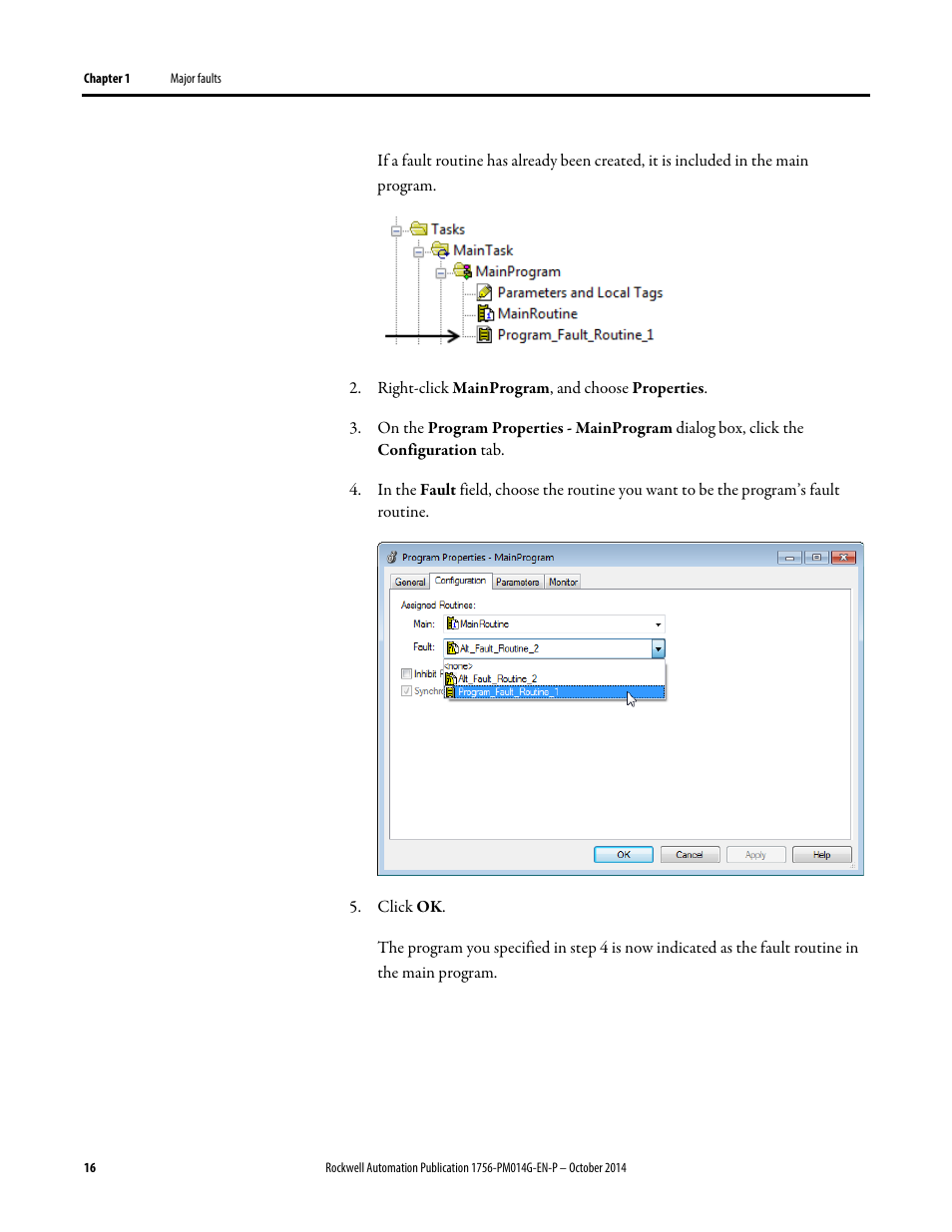 Rockwell Automation Logix5000 Controllers Major, Minor, and I/O Faults Programming Manual User Manual | Page 16 / 53