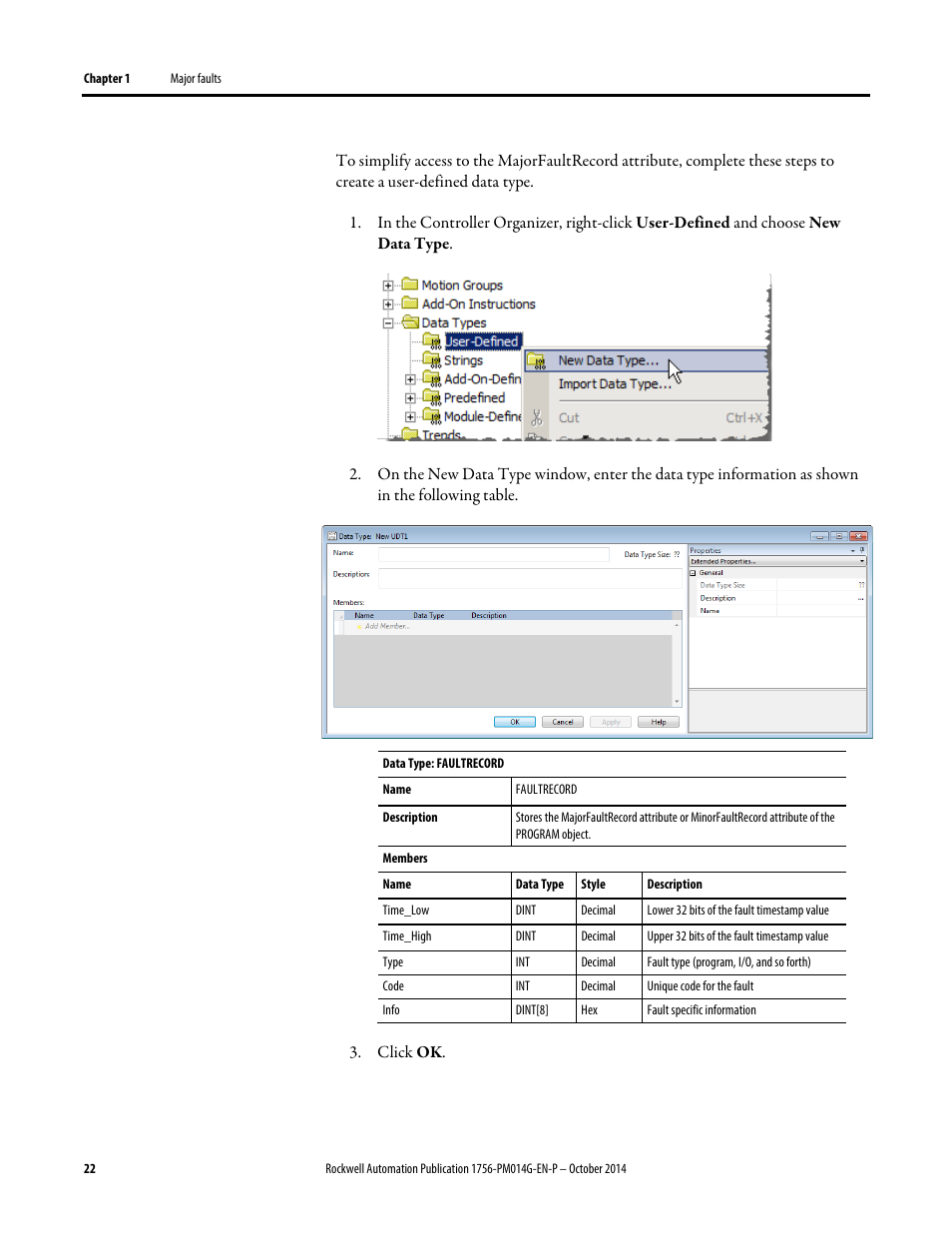 Rockwell Automation Logix5000 Controllers Major, Minor, and I/O Faults Programming Manual User Manual | Page 22 / 53