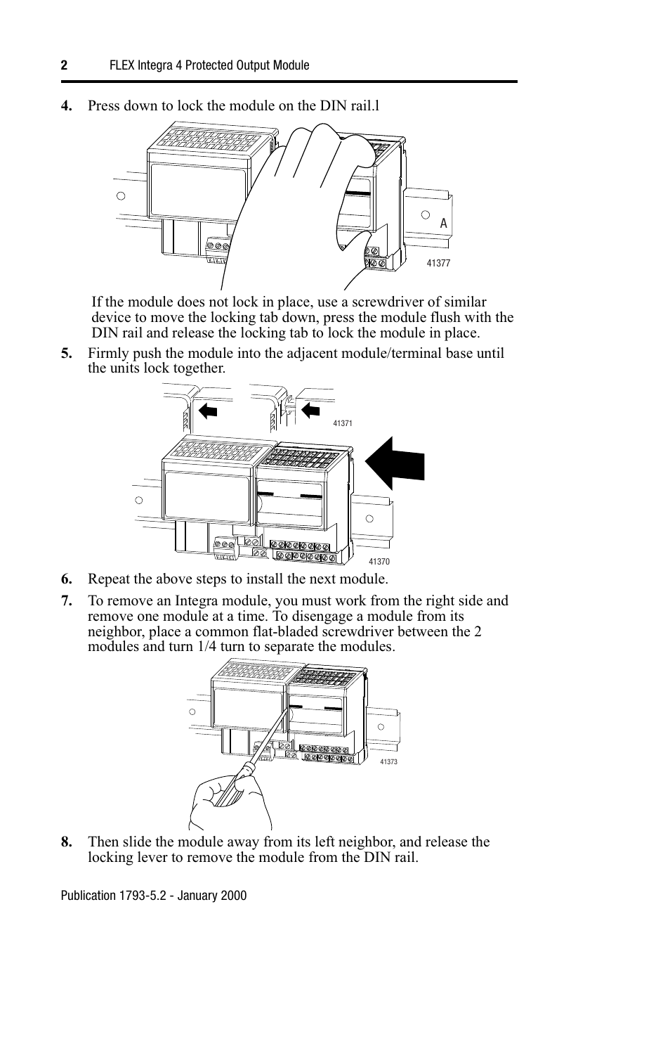 Rockwell Automation 1793-OB4E FLEX INTEGRA 4 PROTECTED OUTPUT User Manual | Page 2 / 8