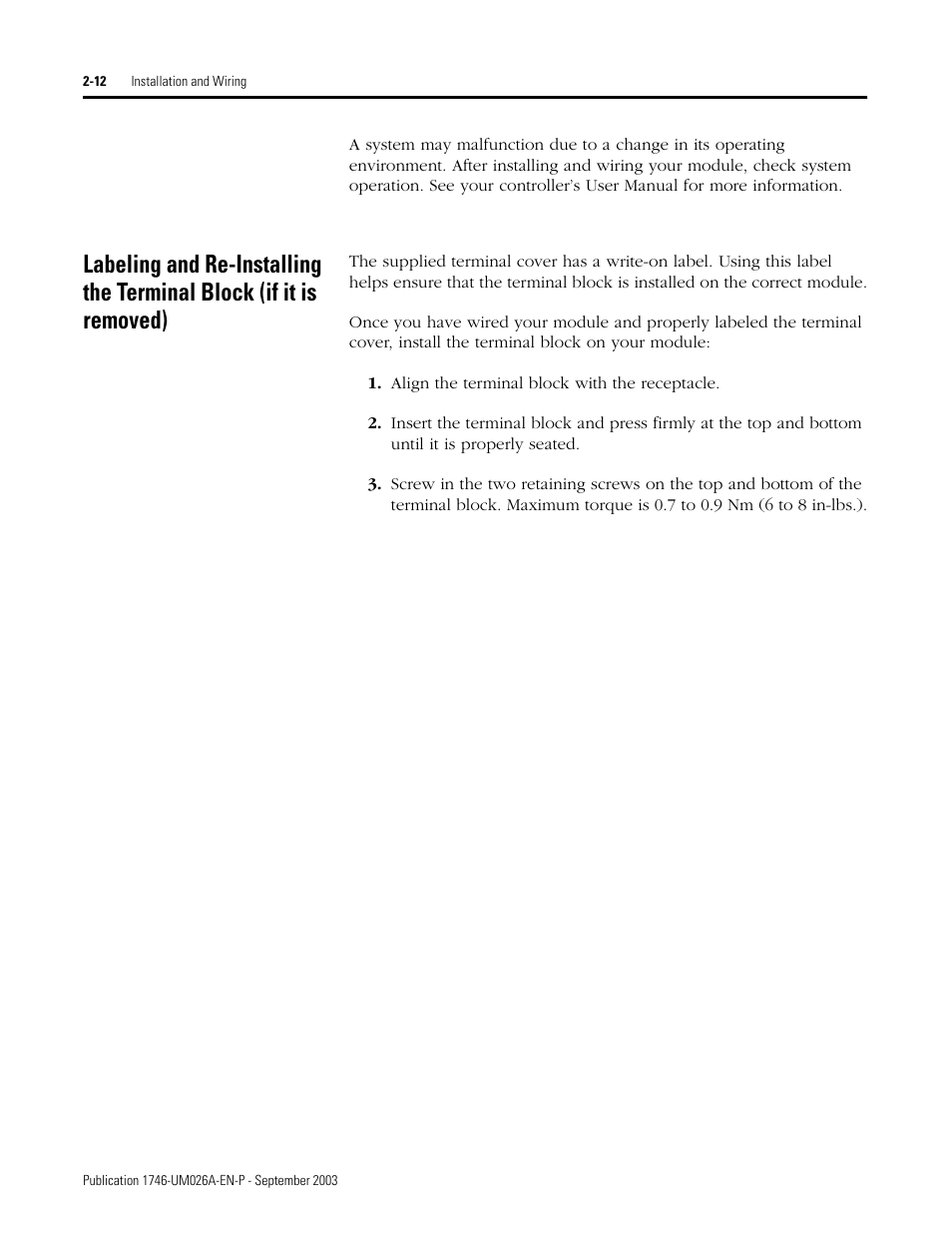 Rockwell Automation 1746-NO8V SLC 500 8-Point Analog Output Module/ User Manual User Manual | Page 20 / 74
