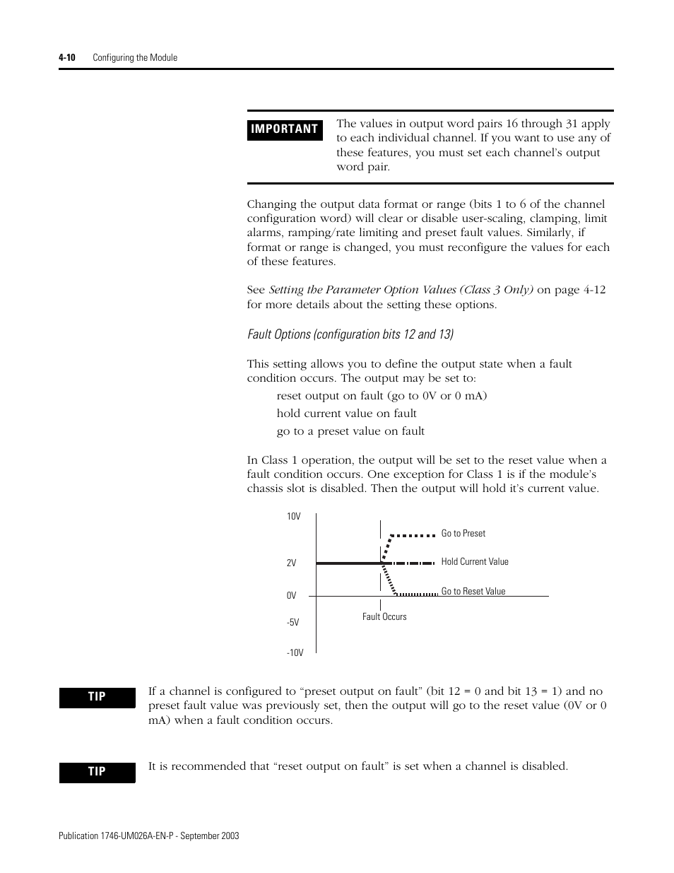 Rockwell Automation 1746-NO8V SLC 500 8-Point Analog Output Module/ User Manual User Manual | Page 34 / 74