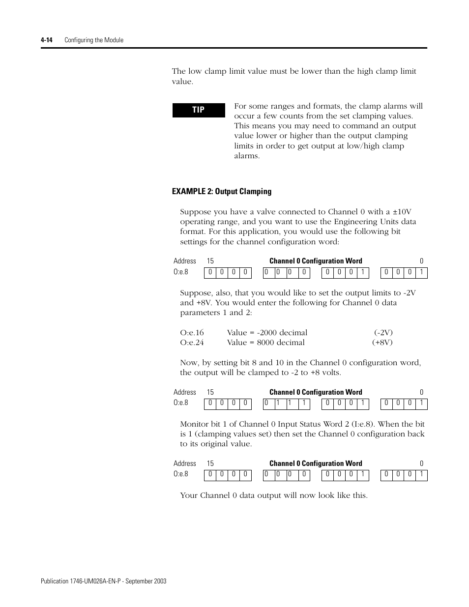 Rockwell Automation 1746-NO8V SLC 500 8-Point Analog Output Module/ User Manual User Manual | Page 38 / 74