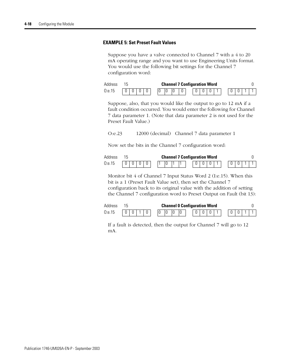 Rockwell Automation 1746-NO8V SLC 500 8-Point Analog Output Module/ User Manual User Manual | Page 42 / 74