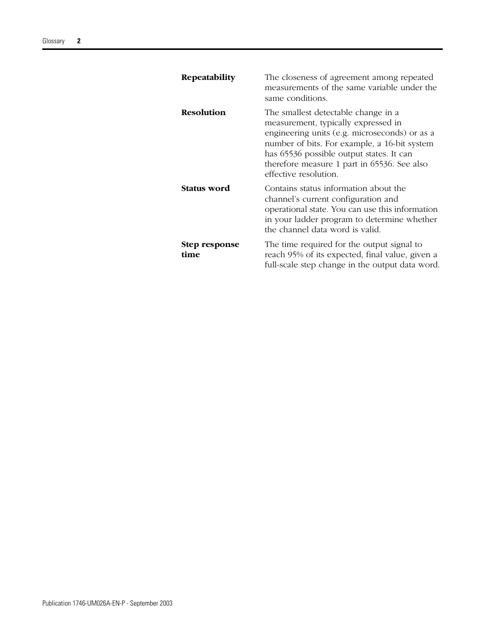 Rockwell Automation 1746-NO8V SLC 500 8-Point Analog Output Module/ User Manual User Manual | Page 70 / 74