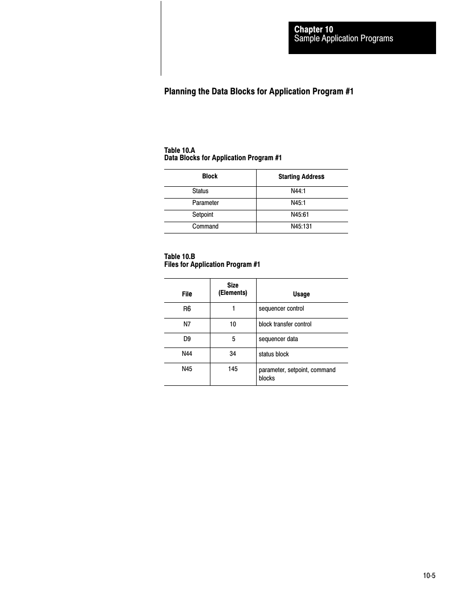 10ć5 | Rockwell Automation 1771-QB Linear Pos. User Manual | Page 149 / 226