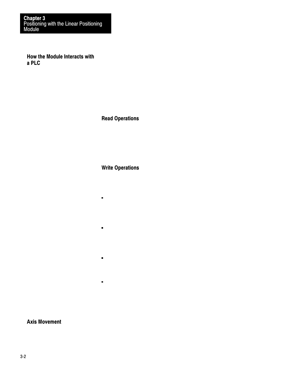 How the module interacts with a plc, Axis movement | Rockwell Automation 1771-QB Linear Pos. User Manual | Page 26 / 226