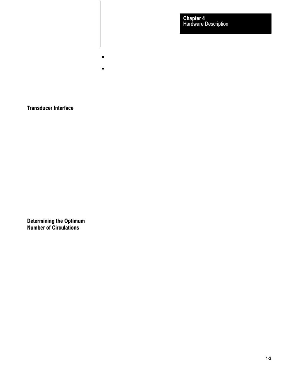 Transducer interface, Determining the optimum number of circulations | Rockwell Automation 1771-QB Linear Pos. User Manual | Page 32 / 226