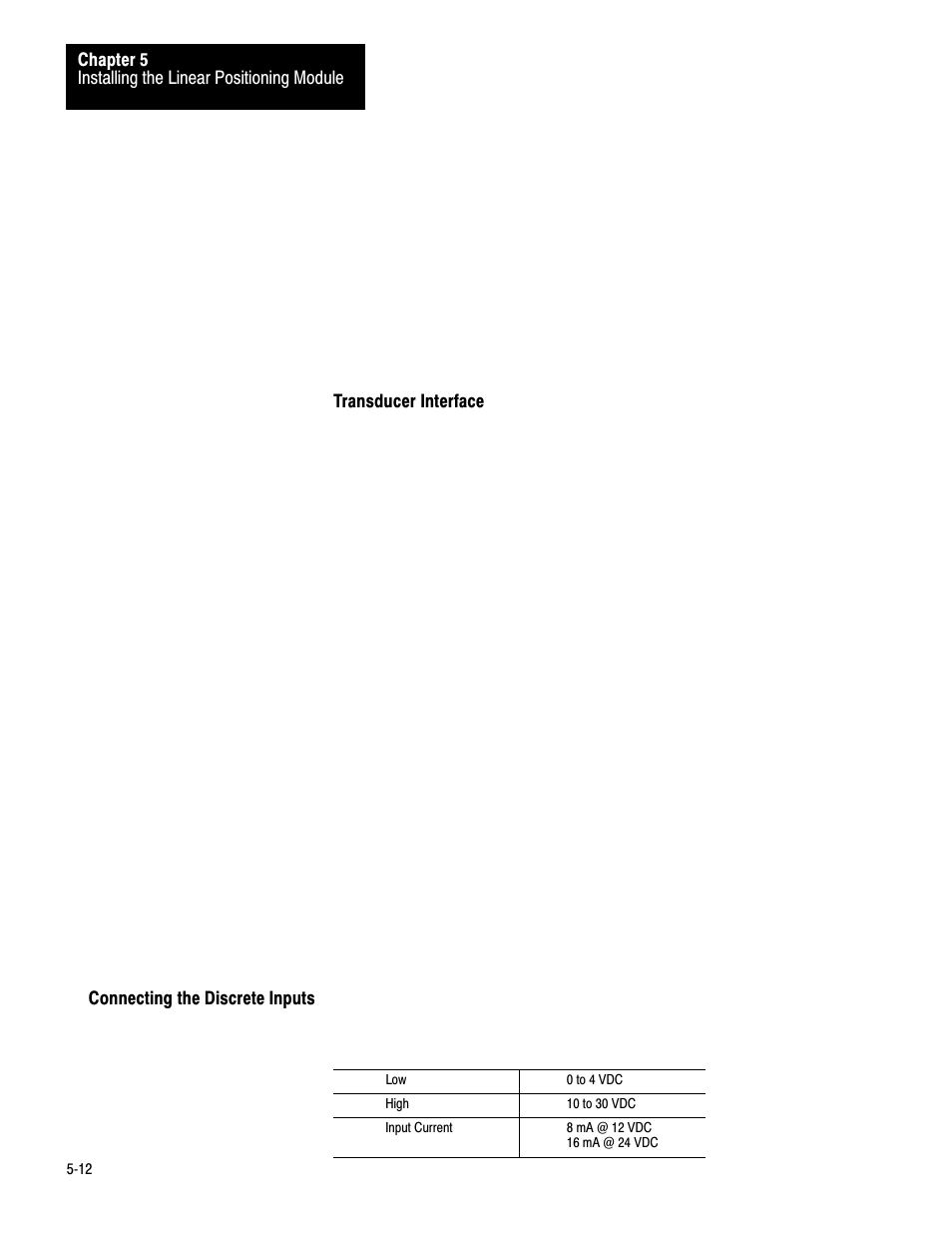 Connecting the discrete inputs, 5ć12 | Rockwell Automation 1771-QB Linear Pos. User Manual | Page 51 / 226