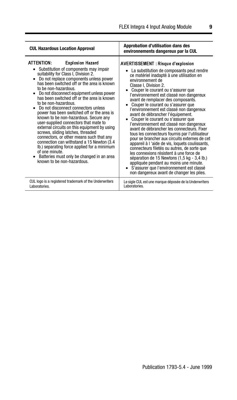Rockwell Automation 1793-IE4S INSTL INSTR FLEX INTEGRA 4 INPUT ANALOG MOD User Manual | Page 9 / 12