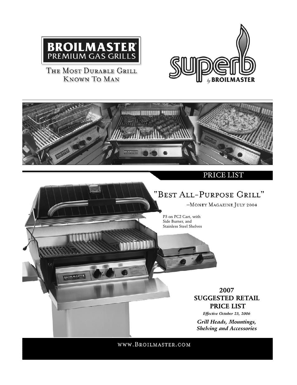 Broilmaster SSG36LP User Manual | 12 pages