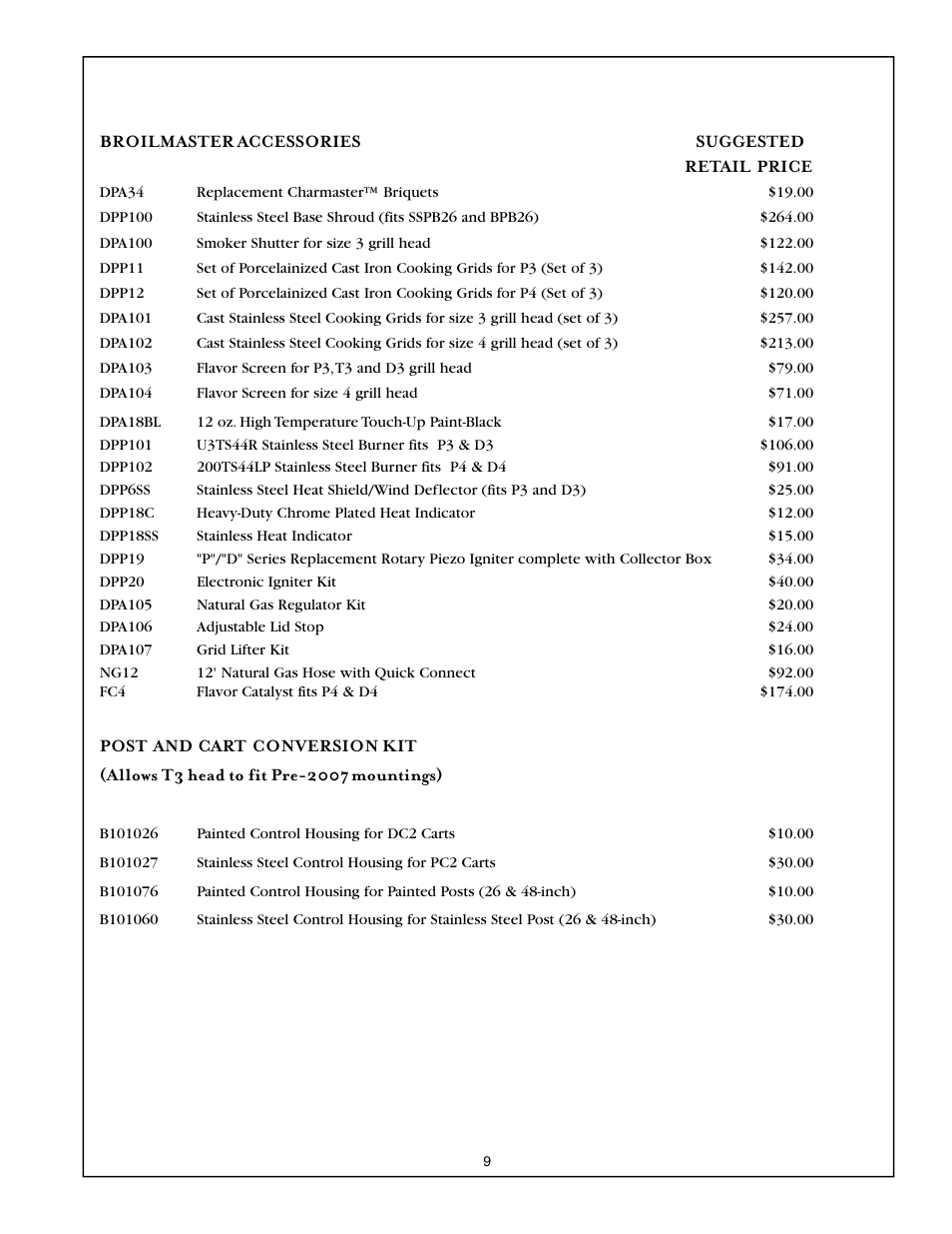 Broilmaster SSG36LP User Manual | Page 11 / 12