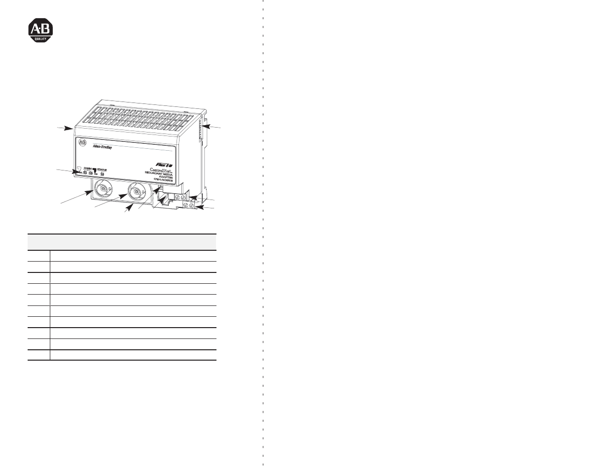 Rockwell Automation 1794-ACNR INSTL INSTR REDUNDANT MEDIA User Manual | 8 pages