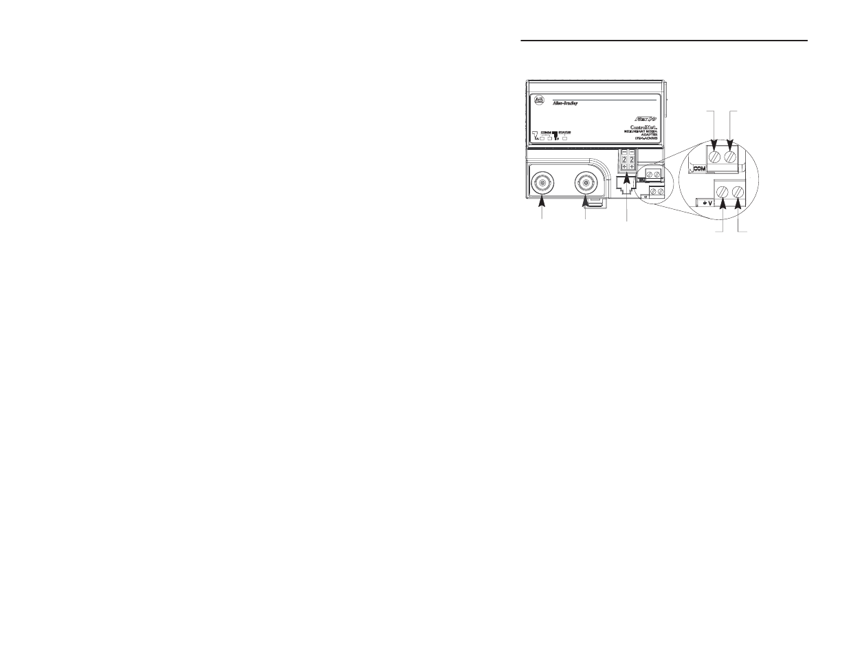 Wiring, Indicators | Rockwell Automation 1794-ACNR INSTL INSTR REDUNDANT MEDIA User Manual | Page 4 / 8