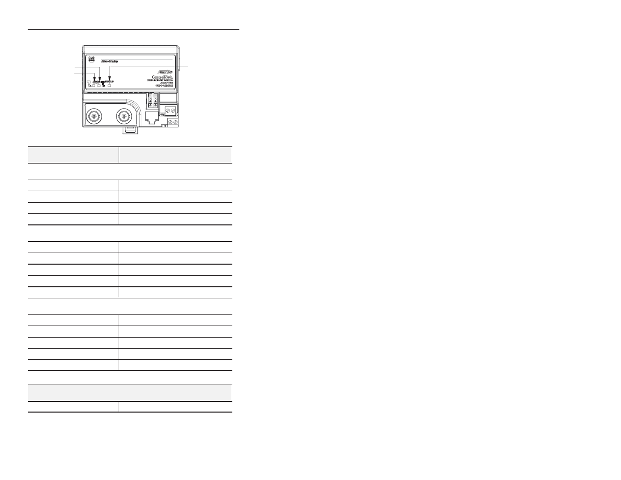 1794-acnr specifications | Rockwell Automation 1794-ACNR INSTL INSTR REDUNDANT MEDIA User Manual | Page 5 / 8