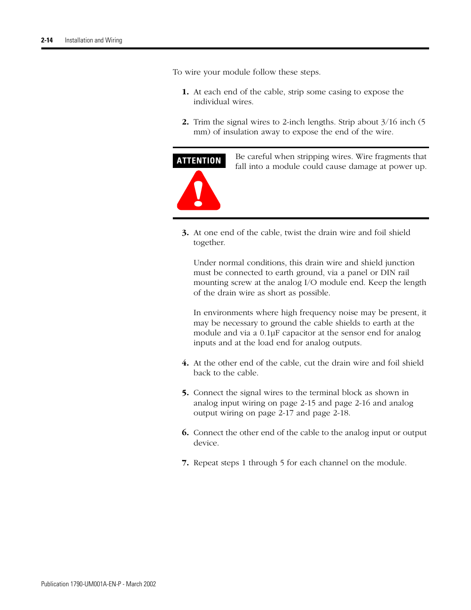 Rockwell Automation 1790D-NOV2/TNOV2 CompactBlock LDX Analog Modules User Manual | Page 30 / 104