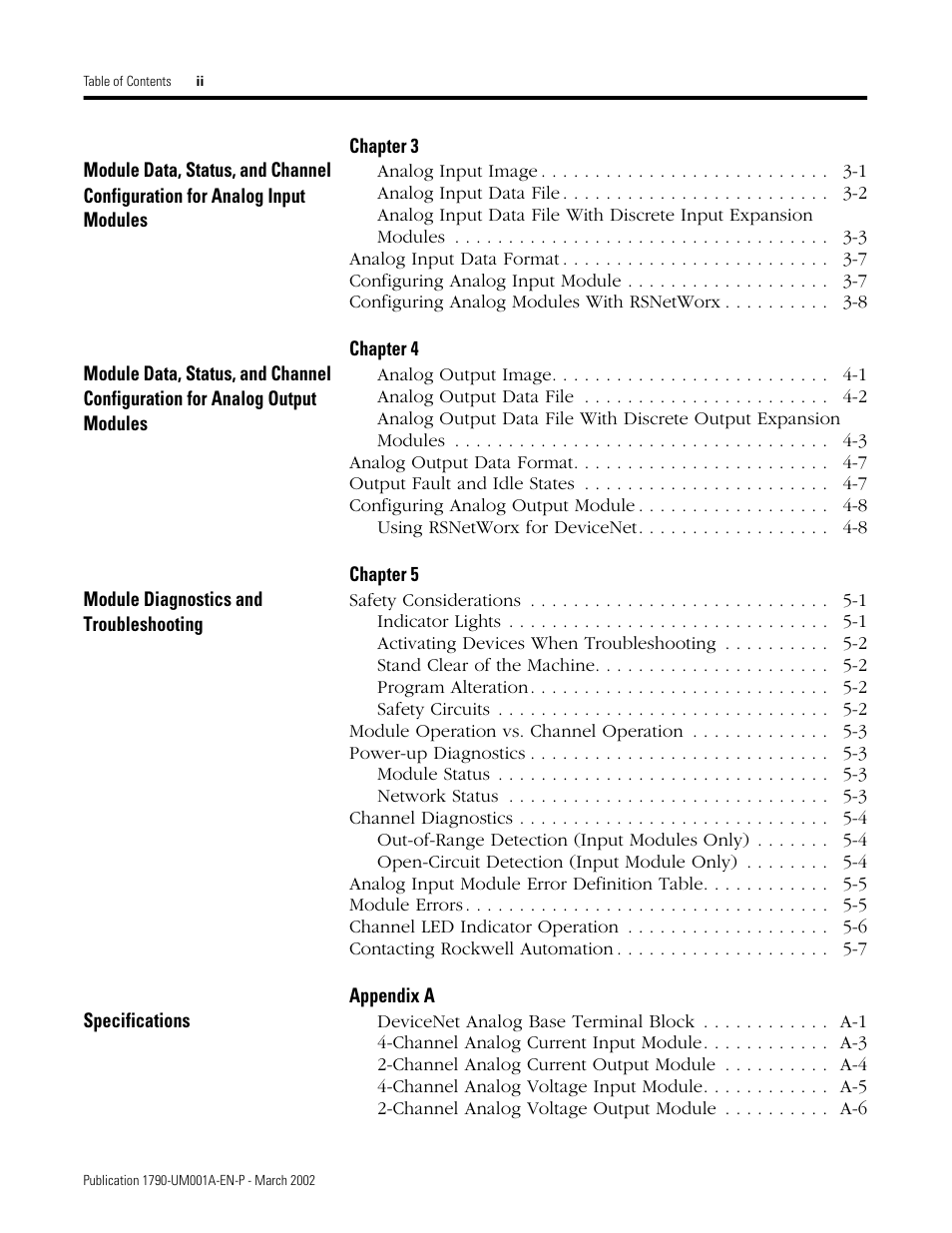Rockwell Automation 1790D-NOV2/TNOV2 CompactBlock LDX Analog Modules User Manual | Page 8 / 104