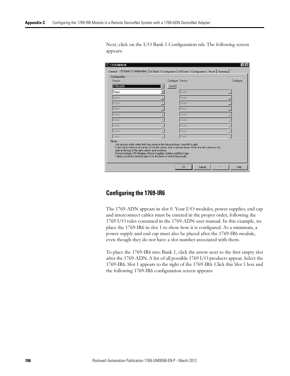 Configuring the 1769-ir6 | Rockwell Automation 1769-IR6 Compact I/O 1769-IR6 RTD/Resistance Input Module User Manual | Page 106 / 120
