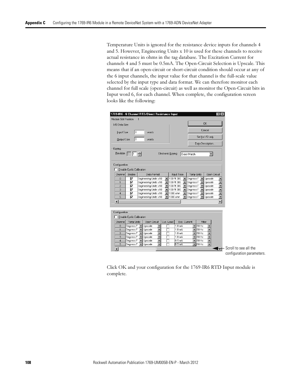 Rockwell Automation 1769-IR6 Compact I/O 1769-IR6 RTD/Resistance Input Module User Manual | Page 108 / 120