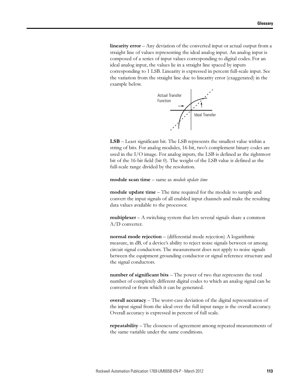 Rockwell Automation 1769-IR6 Compact I/O 1769-IR6 RTD/Resistance Input Module User Manual | Page 113 / 120