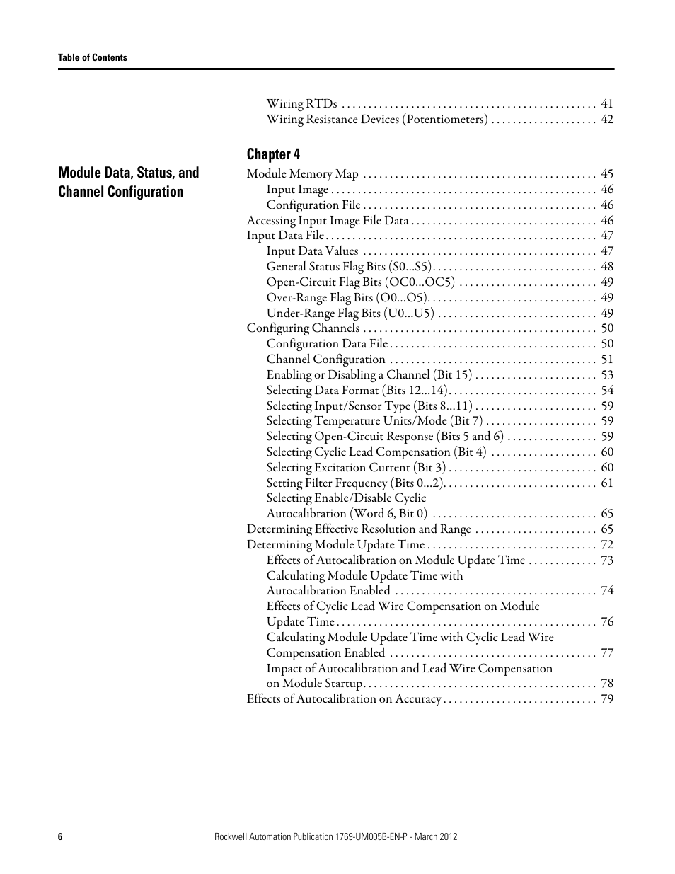 Rockwell Automation 1769-IR6 Compact I/O 1769-IR6 RTD/Resistance Input Module User Manual | Page 6 / 120
