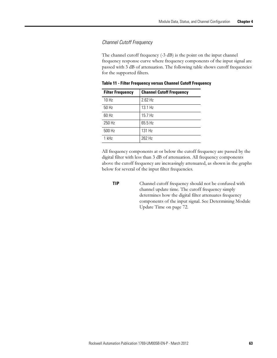 Rockwell Automation 1769-IR6 Compact I/O 1769-IR6 RTD/Resistance Input Module User Manual | Page 63 / 120