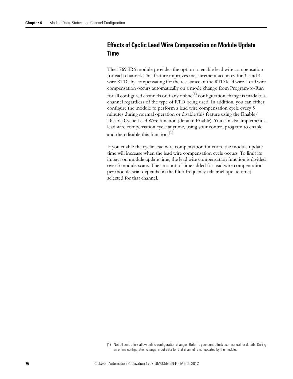 Rockwell Automation 1769-IR6 Compact I/O 1769-IR6 RTD/Resistance Input Module User Manual | Page 76 / 120