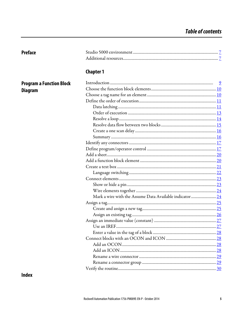 Rockwell Automation Logix5000 Controllers Function Block Diagram Programming Manual User Manual | Page 5 / 33
