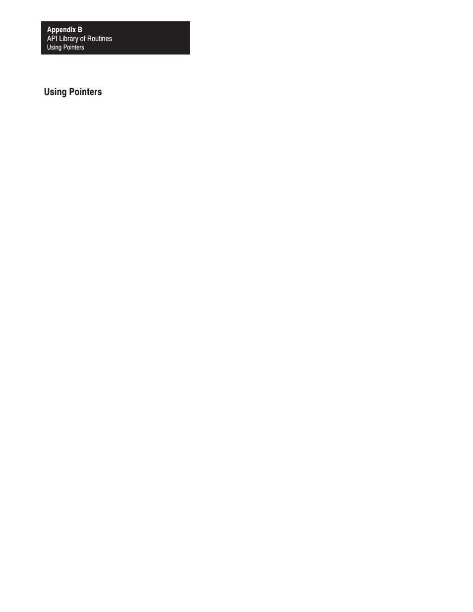 Using pointers | Rockwell Automation 1771-DMC_DMC1_DMC4_DXPS Control Coprocessor User Manual User Manual | Page 133 / 312