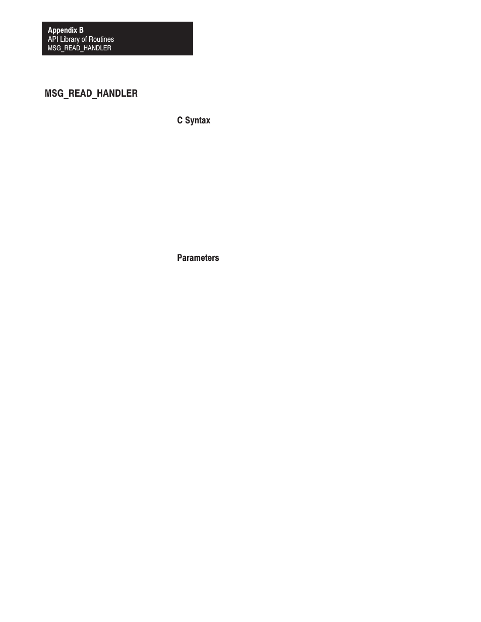 Msg_read_handler | Rockwell Automation 1771-DMC_DMC1_DMC4_DXPS Control Coprocessor User Manual User Manual | Page 221 / 312
