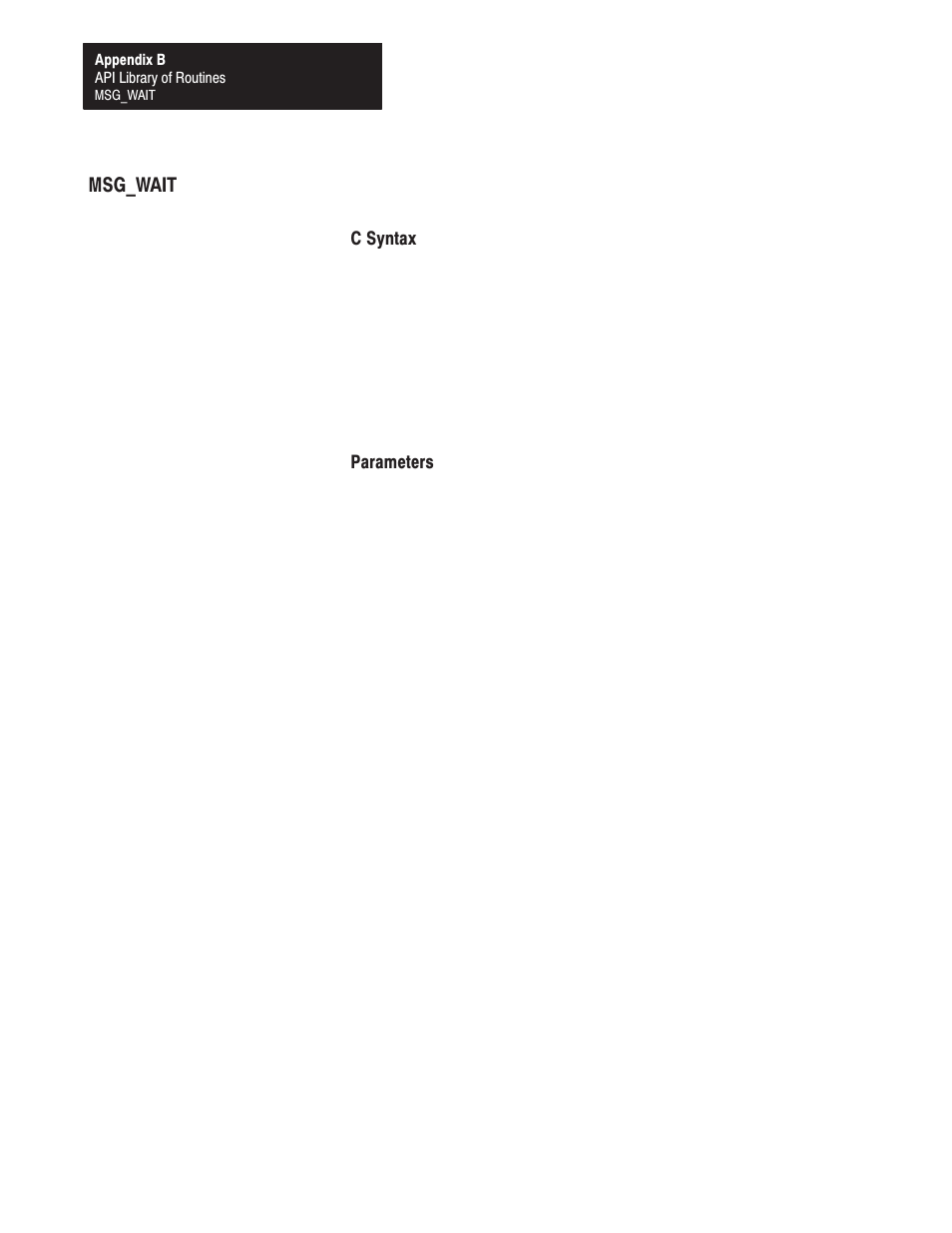 Msg_wait | Rockwell Automation 1771-DMC_DMC1_DMC4_DXPS Control Coprocessor User Manual User Manual | Page 233 / 312