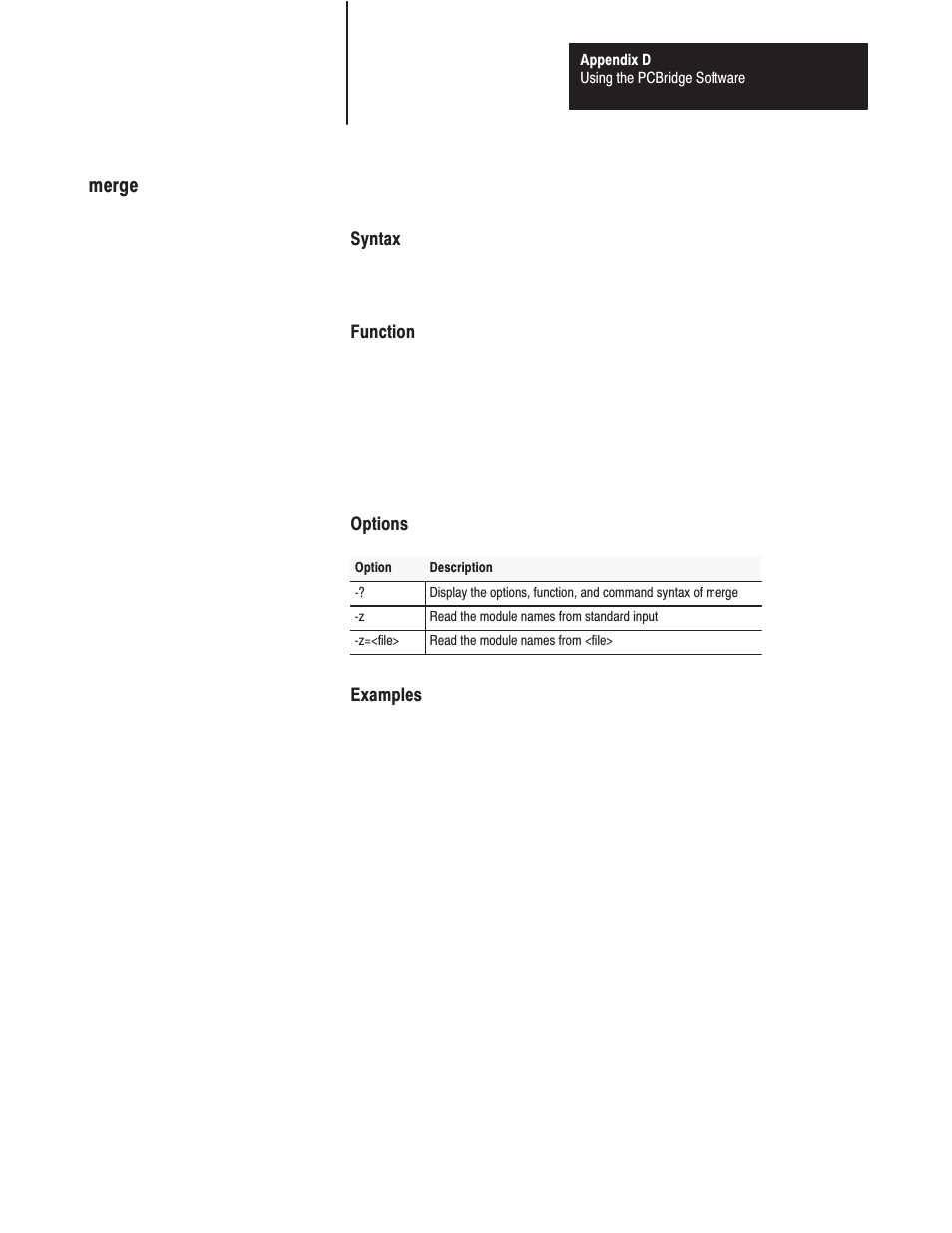 Merge | Rockwell Automation 1771-DMC_DMC1_DMC4_DXPS Control Coprocessor User Manual User Manual | Page 297 / 312