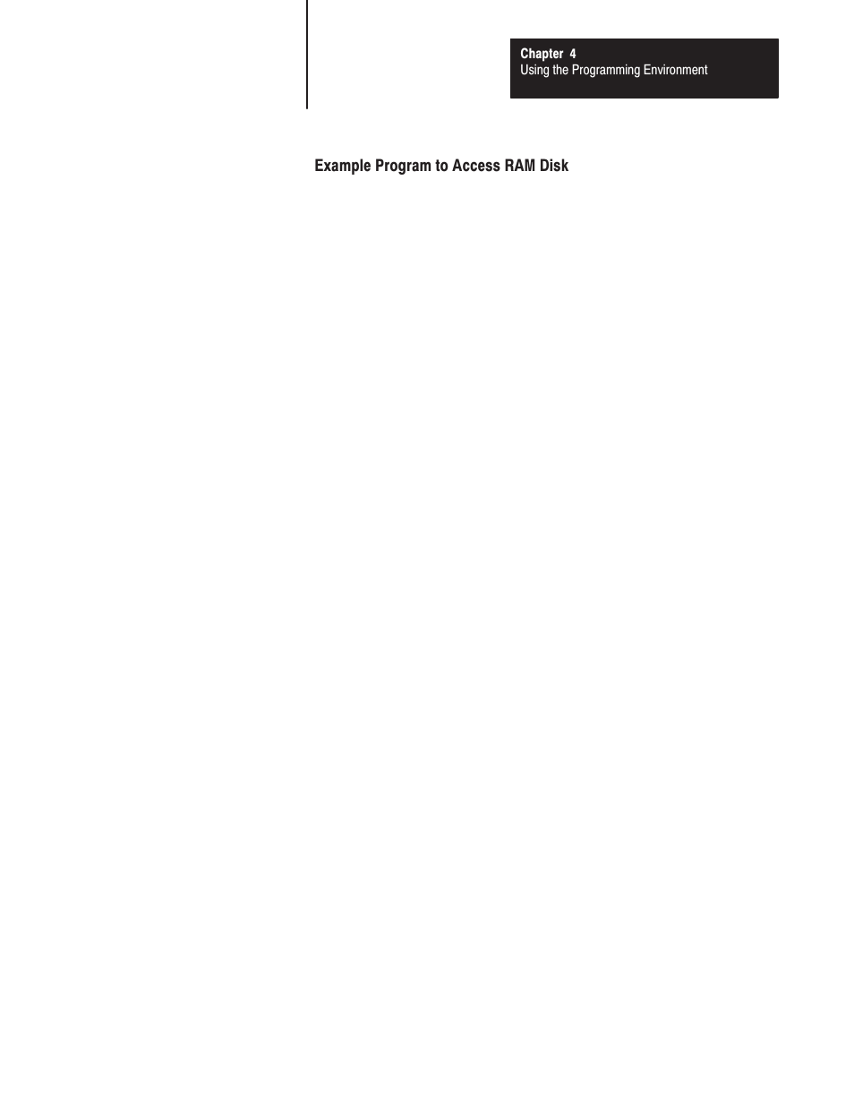 Example program to access ram disk | Rockwell Automation 1771-DMC_DMC1_DMC4_DXPS Control Coprocessor User Manual User Manual | Page 59 / 312