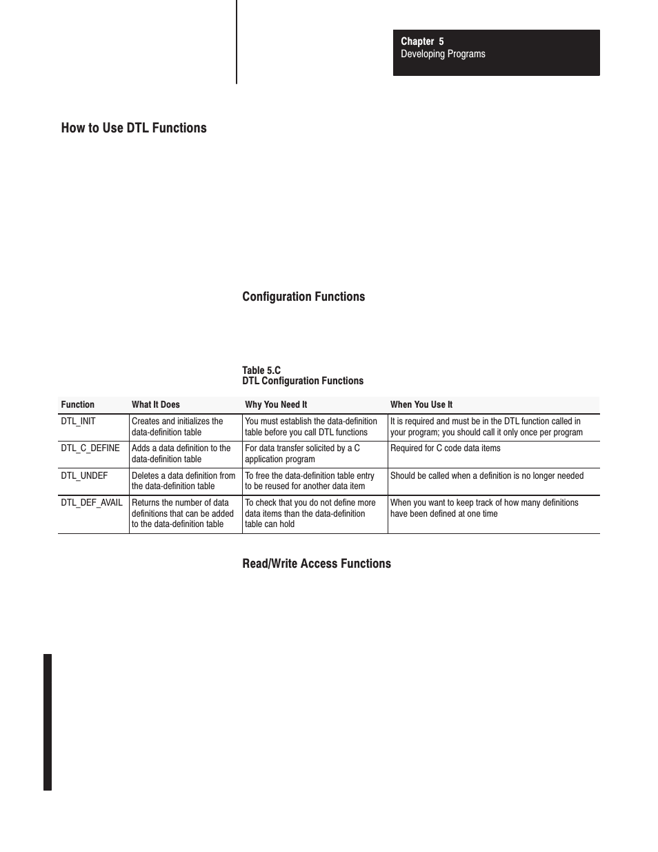 How to use dtl functions | Rockwell Automation 1771-DMC_DMC1_DMC4_DXPS Control Coprocessor User Manual User Manual | Page 63 / 312