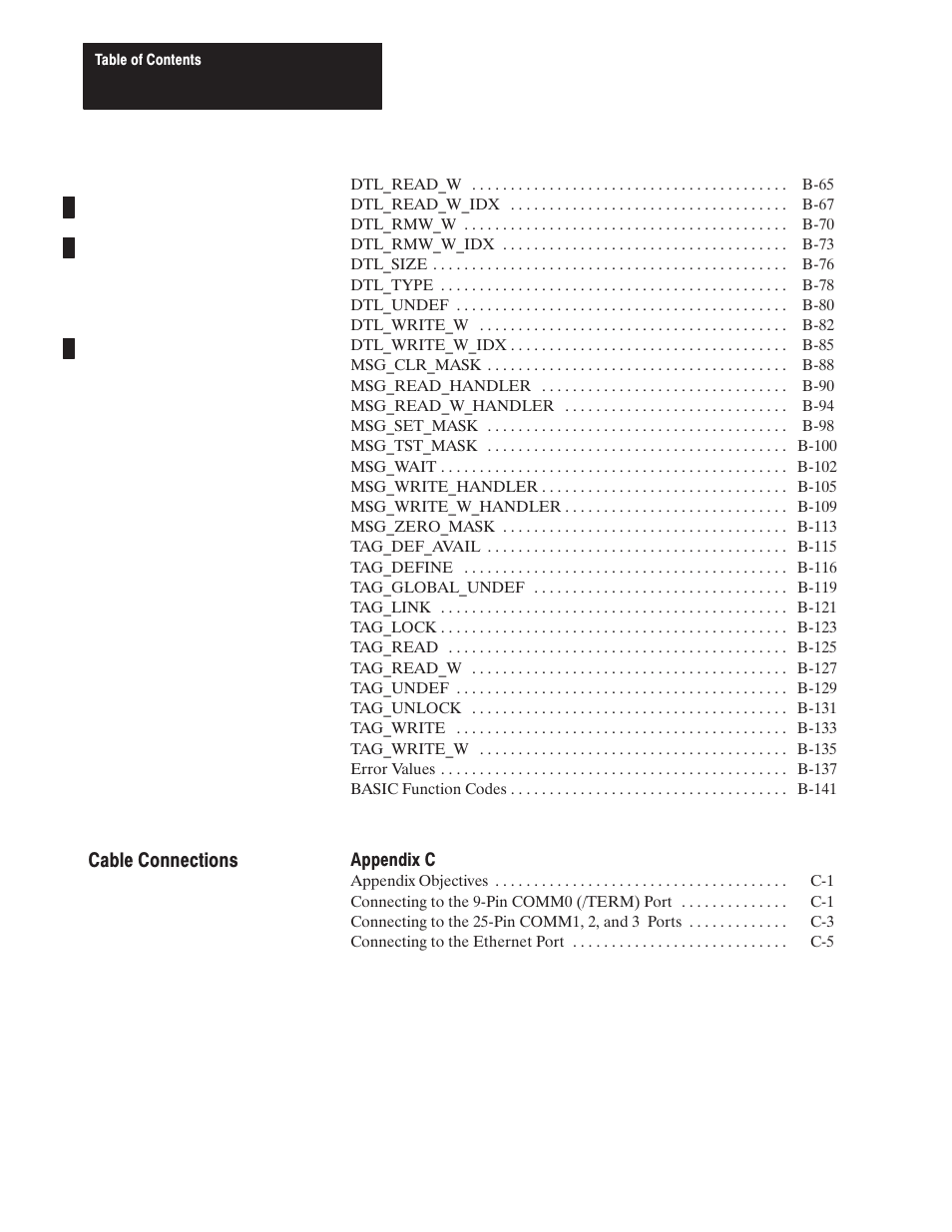 Cable connections | Rockwell Automation 1771-DMC_DMC1_DMC4_DXPS Control Coprocessor User Manual User Manual | Page 9 / 312