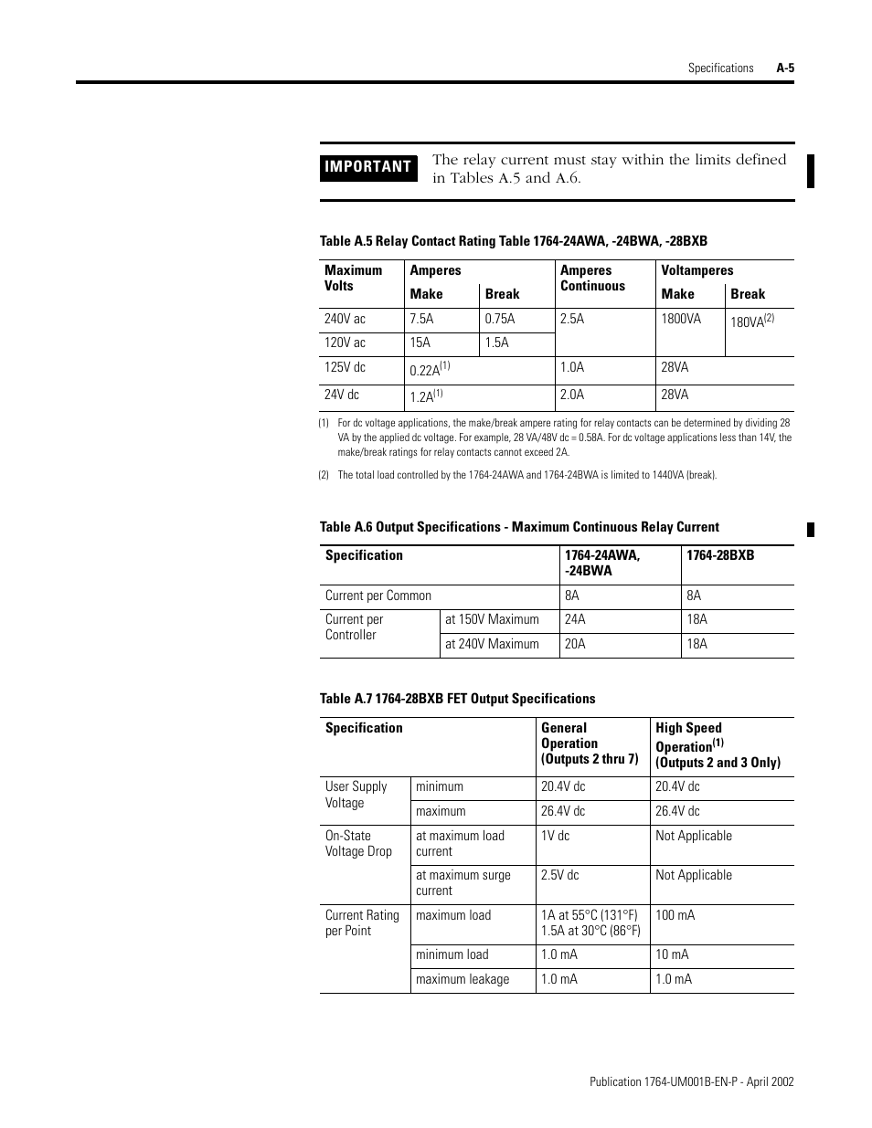 Rockwell Automation 1764-xxxx MICROLOGIX 1500 PROGRAMMABLE CONTROLLERS User Manual | Page 113 / 174